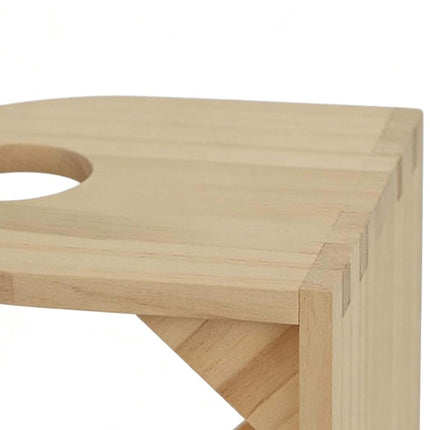 Steckenpferd-Wandhaken, platzsparender Halter aus Kiefernholz