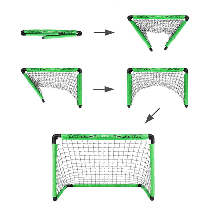 Hockey Set with 2 Goals, 2 Sticks, and Ball