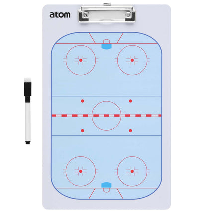 Hockey-Taktiktafel, doppelseitig, inklusive Marker