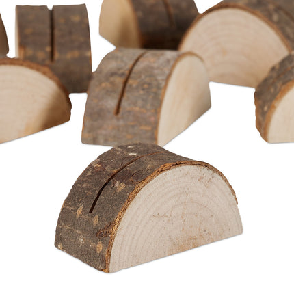 Halter für Ortskarten, Holz, 48er-Set