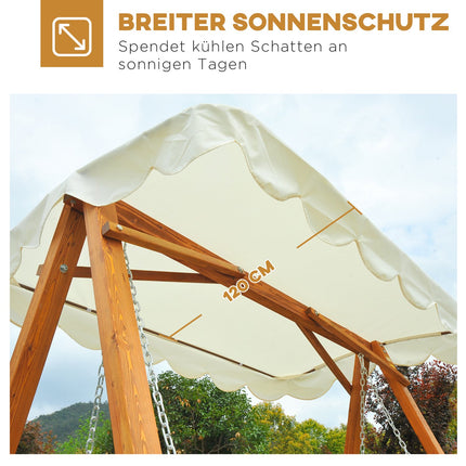 3-Sitzer Lärchenholz Hollywoodschaukel