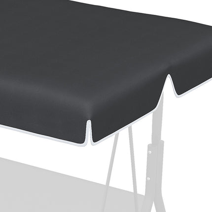 Schwarzes UV-geschütztes Ersatzdach für 2-Sitzer-Schaukel