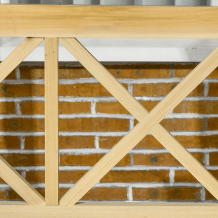2-Sitzer wetterfeste Holzschaukel mit Pergola für den Garten