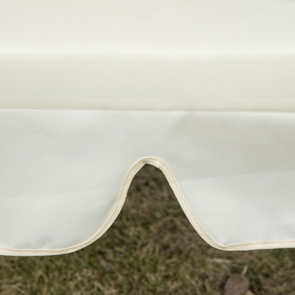 Beiges 3-Sitzer Schaukelsofa mit verstellbarem wasserdichtem Bezug