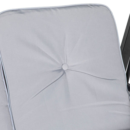 2-Sitzer Hollywoodschaukel mit verstellbarem Dach, grau, 220 kg Traglast