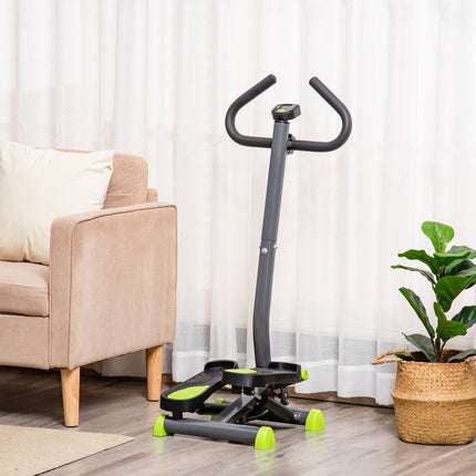Stepper-Trainingsgerät mit LCD, Griff, 100 kg Tragkraft