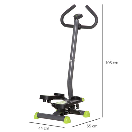 Stepper-Trainingsgerät mit LCD, Griff, 100 kg Tragkraft