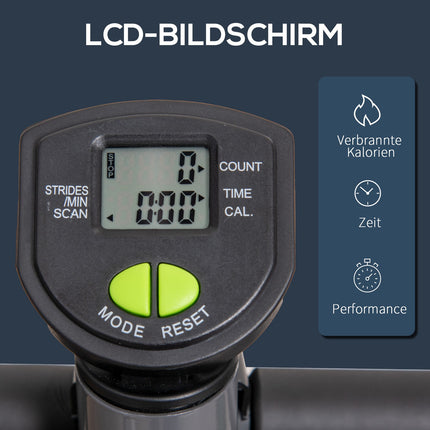 Stepper-Trainingsgerät mit LCD, Griff, 100 kg Tragkraft