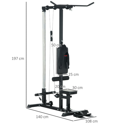 Heim-Fitnessstudio, Rudergeräte, ohne Gewichte, Fitnessgeräte für zuhause, Stahl, Kunstleder, schwarz