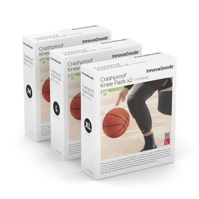 Honeycomb Anti-collision Knee Pads Hokkop InnovaGoods 2 Units - XL