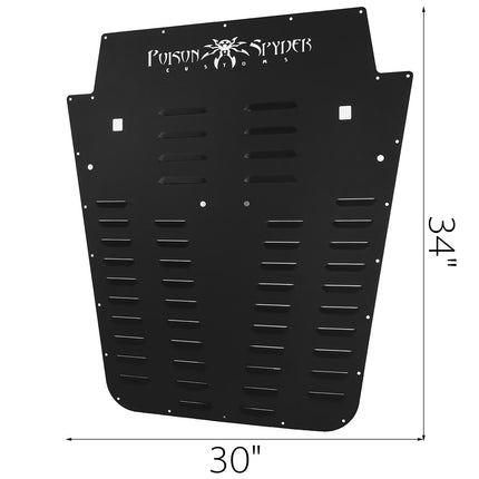 Hood Louver Vent, Black Powder-Coated, Wrangler JK 2013–2017