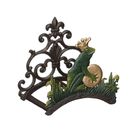 Schlauchhalter Gusseisen – Frosch-Design, Wandmontage