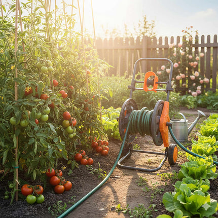 Gartenschlauchwagen und benutzerfreundliche Anleitung