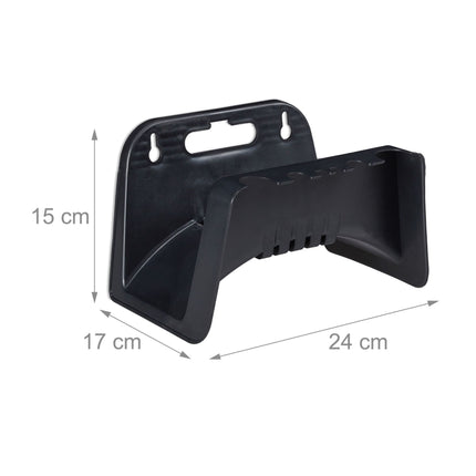 Support de tuyau noir, lot de 2