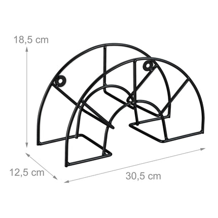Support de tuyau mural rond