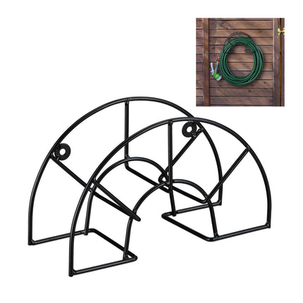 Support de tuyau mural rond