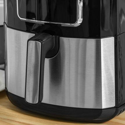 6,5 l Heißluftfritteuse, 1700W, LED-Bildschirm, antihaftbeschichteter Korb