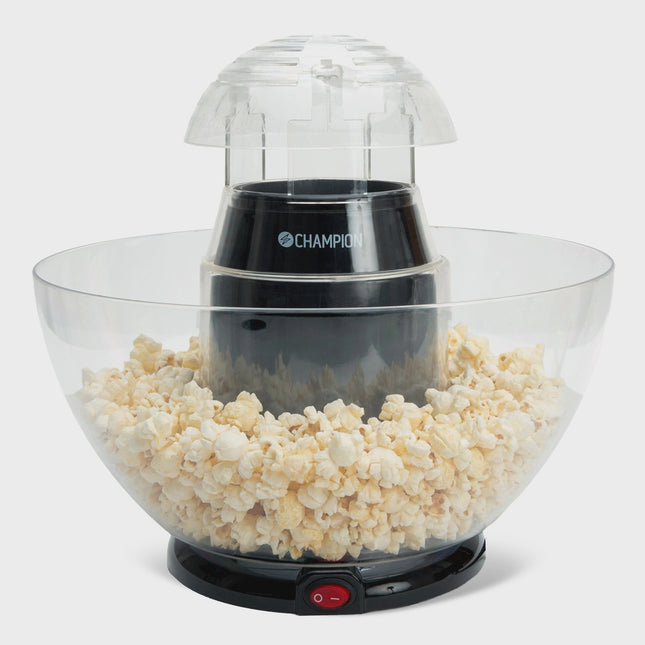 Heißluft-Popcornmaschine mit herausnehmbarer Schüssel, 900W, Schwarz