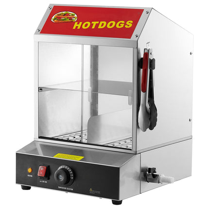 Hot Dog Steamer, 27L, 2-Tier, Temperature Control