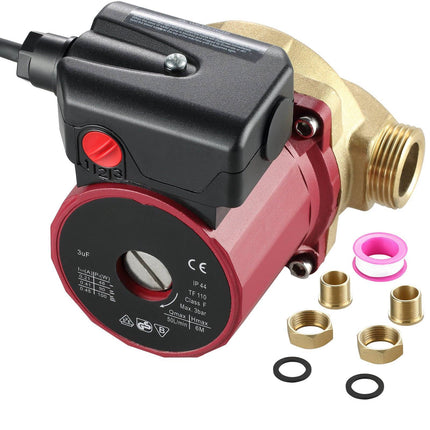 Hot Water Circulation Pump, 220V 5.3 GPM, 3-Speed