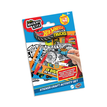 Samolepková sada Hot Wheels Monster Trucks pro děti