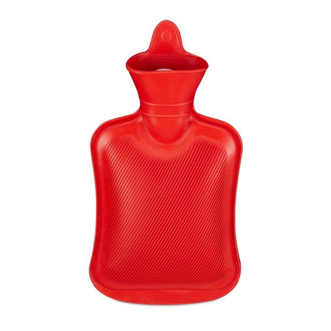 Wärmflasche 1 Liter rot