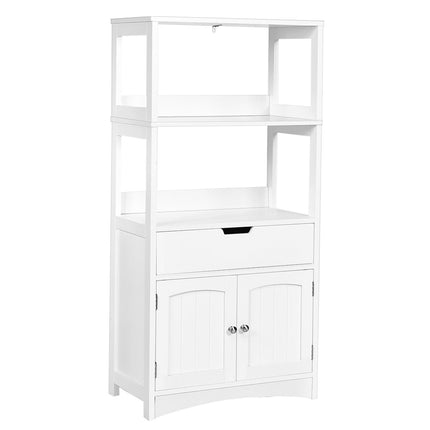 Haushaltsregal Lagerschrank Küchenregal Unterschrank mit Schublade Weiß 32,5 x 60 x 122 cm