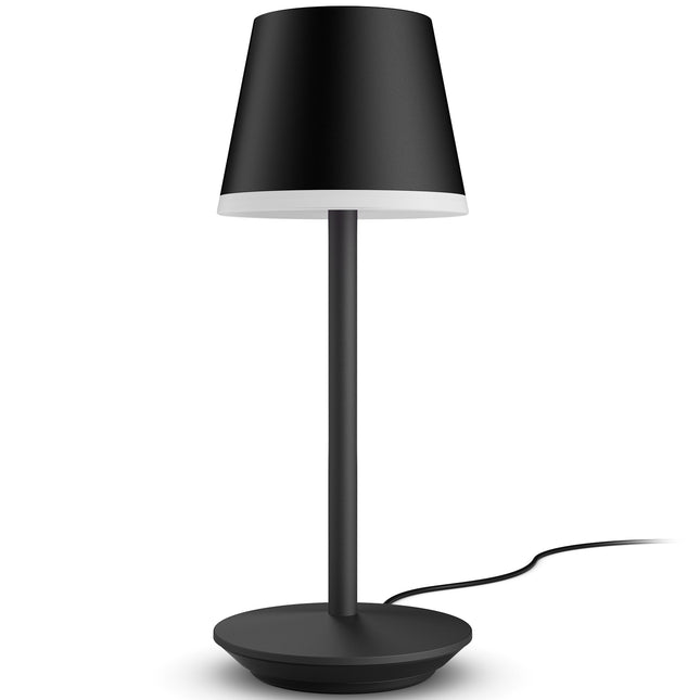Hue Go Portable Tischleuchte Schwarz/Dunkelgrau
