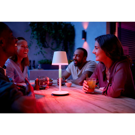 Hue Go Portable table lamp White/Sage green