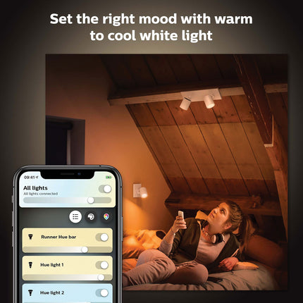 Hue Runner White Ambiance 2 bodovky 800 lm bílá