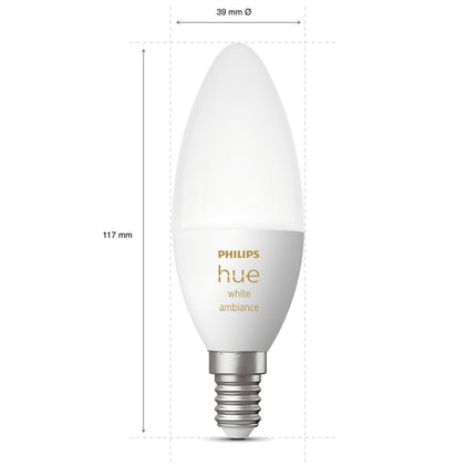 Hue White Ambiance E14 Crown 1er-Pack