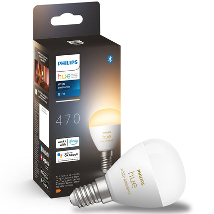 Hue White Ambiance E14 Globe 1er-Pack