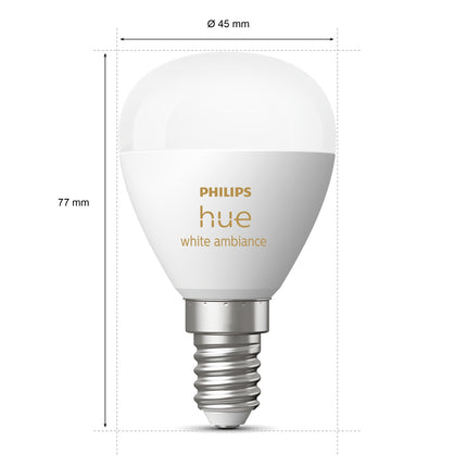 Hue White Ambiance E14 Globe 1er-Pack
