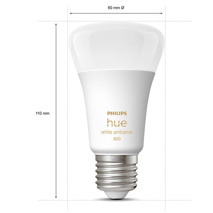 Ampoules Hue White Ambiance E27, lot de 4