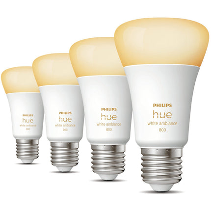 Ampoules Hue White Ambiance E27, lot de 4