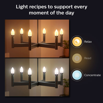 Hue White Ambiance Filament E14 Krone 350 lm 1er-Pack