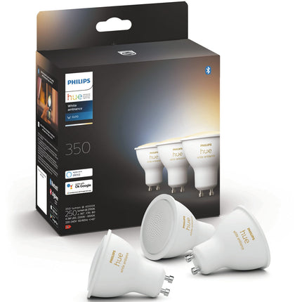 Pack de 3 ampoules Hue White Ambiance GU10
