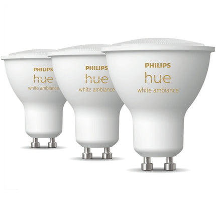 Pack de 3 ampoules Hue White Ambiance GU10
