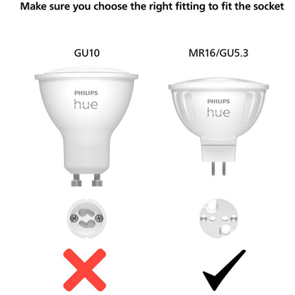 Ampoule Hue White Ambiance GU5.3 MR16 12 V 400 lm, 1 paquet