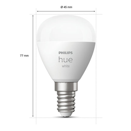 Hue White E14 P45 Globe 2er-Pack