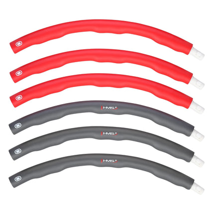 Hula-Hoop-Reifen 100cm, Rot-Grau Fitnessring