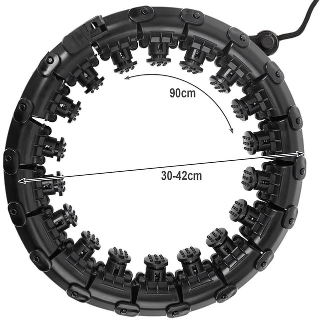 Hula hoop with massager + weight Trizand 25208