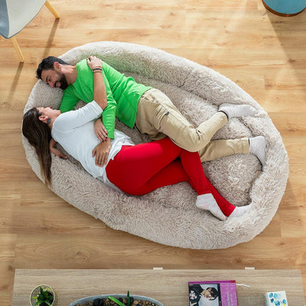 Pelíšek pro lidi XXL InnovaGoods béžový