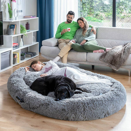 Menschliches Hundebett XXL InnovaGoods Grau