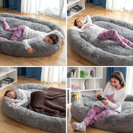 Menschliches Hundebett XXL InnovaGoods Grau