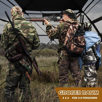 Hunting hideout for 2-3 people 360° transparent hunter's tent for deer and wild boar hunting