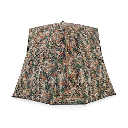 Tente de chasse pour 2-3 personnes Tente de camouflage transparente à 360° pour la chasse au cerf et au sanglier