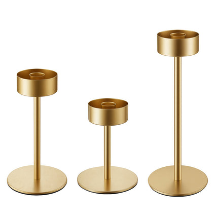Hurricane Candle Holders Set of 18, Gold Stand, Glass