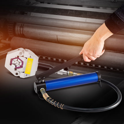 Hydraulic A/C Hose Crimper Kit – Manual Pump, 7 Dies