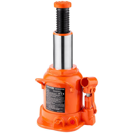 Hydraulic Bottle Jack, 20 Ton, 6.7–12.6 in Lift